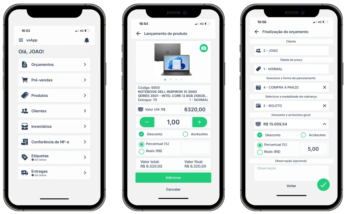 vsApp – O ERP na palma da mão